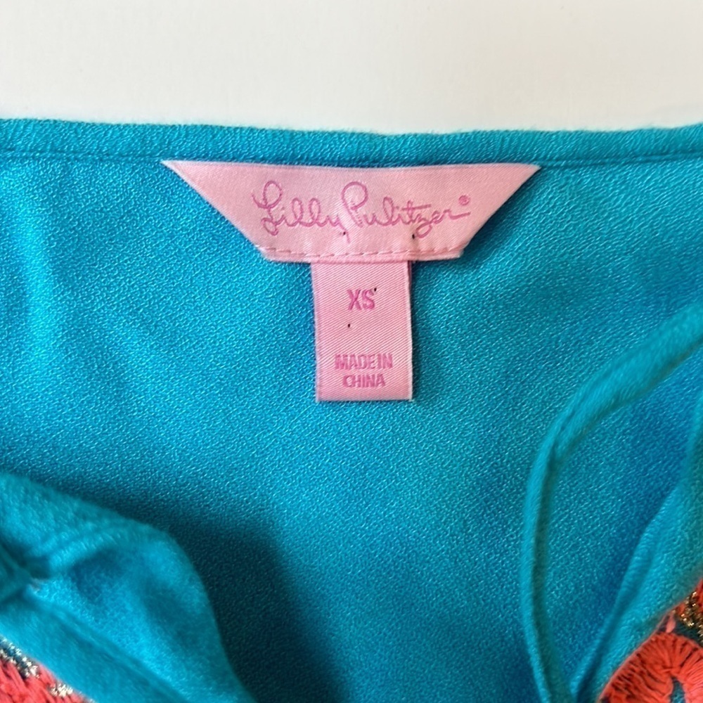 Lilly Pulitzer Amisa Tunic Dress in Sparkling Blue - Picture 4 of 11